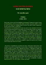 COMUNICATO STAMPA